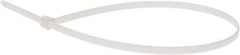 Thomas & Betts - 14.2" Long White Nylon Standard Cable Tie - 50 Lb Tensile Strength, 1.33mm Thick, 1" Max Bundle Diam - Americas Industrial Supply
