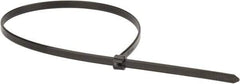 Thomas & Betts - 14.2" Long Black Polypropylene Standard Cable Tie - 30 Lb Tensile Strength, 1.19mm Thick, 2" Max Bundle Diam - Americas Industrial Supply