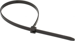 Thomas & Betts - 13.2" Long Black Polypropylene Standard Cable Tie - 60 Lb Tensile Strength, 1.52mm Thick, 4" Max Bundle Diam - Americas Industrial Supply