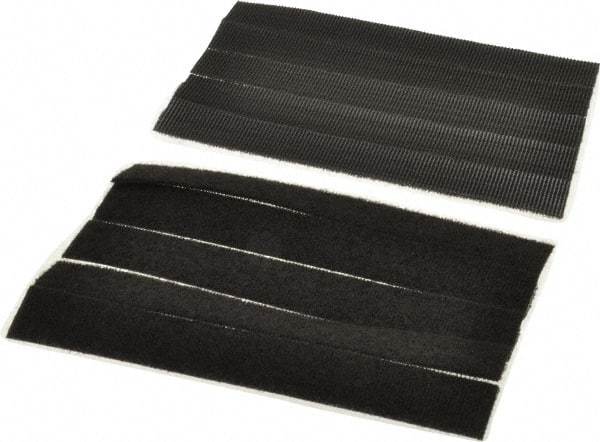 Thomas & Betts - 6" Long Black Nylon & Polyethylene Hook & Loop Strap - 50 Lb Tensile Strength, 1/16" Thick, 38.1mm Max Bundle Diam - Americas Industrial Supply