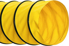 Hi-Tech Duravent - 14" ID, 25' Long, Polyester Blower & Duct Hose - Yellow, 7" Bend Radius, 4.3 In/Hg, 11 Max psi, -40 to 250°F, UV Resistant - Americas Industrial Supply