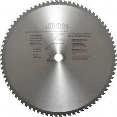 Porter-Cable - 14" Diam, 1" Arbor Hole Diam, 80 Tooth Wet & Dry Cut Saw Blade - Carbide-Tipped, Cutoff Action, Standard Round Arbor - Americas Industrial Supply