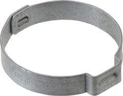 Oetiker - 30 to 33.1mm, Zinc-Plated 1-Ear Clamp - 1-5/16" Noml Size, 10mm Inner Width, 7mm Wide x 0.75mm Thick, Carbon Steel - Americas Industrial Supply