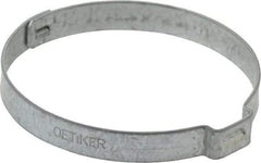 Oetiker - 48.4 to 51.5mm, Zinc-Plated 1-Ear Clamp - 2" Noml Size, 10mm Inner Width, 7mm Wide x 0.75mm Thick, Carbon Steel - Americas Industrial Supply