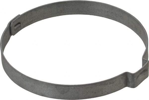 Oetiker - 54.4 to 57.5mm, Zinc-Plated 1-Ear Clamp - 2-1/4" Noml Size, 10mm Inner Width, 7mm Wide x 0.75mm Thick, Carbon Steel - Americas Industrial Supply