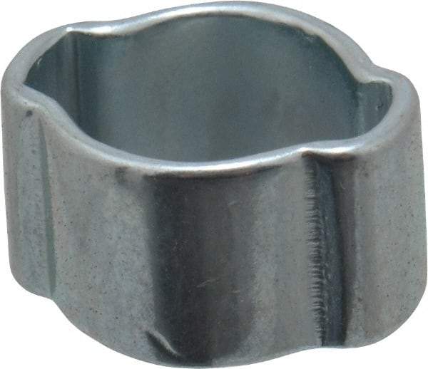 Oetiker - 5 to 7mm, Zinc-Plated 2-Ear Clamp - 1/4" Noml Size, 3.14mm Inner Width, 6mm Wide x 0.7mm Thick, Carbon Steel - Americas Industrial Supply