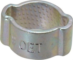 Oetiker - 7 to 9mm, Zinc-Plated 2-Ear Clamp - 5/16" Noml Size, 3.14mm Inner Width, 7mm Wide x 1mm Thick, Carbon Steel - Americas Industrial Supply