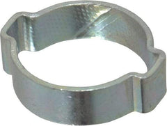 Oetiker - 22.5 to 27mm, Zinc-Plated 2-Ear Clamp - 1" Noml Size, 7.07mm Inner Width, 10mm Wide x 1.5mm Thick, Carbon Steel - Americas Industrial Supply