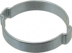 Oetiker - 40.6 to 46mm, Zinc-Plated 2-Ear Clamp - 1-3/4" Noml Size, 8.48mm Inner Width, 10mm Wide x 1.5mm Thick, Carbon Steel - Americas Industrial Supply