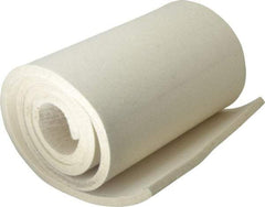 Made in USA - 1/2 Inch Thick x 60 Inch Wide x 12 Inch Long, Pressed Wool Felt Sheet - 8 Lbs/Square Yd., White, 500 psi - Americas Industrial Supply