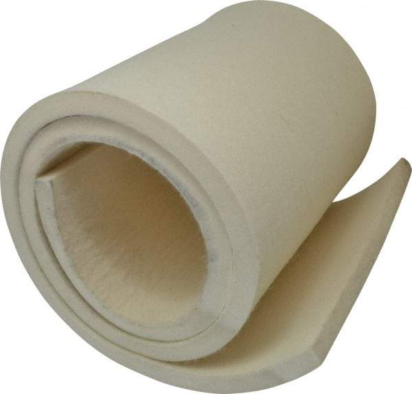 Made in USA - 5/8 Inch Thick x 60 Inch Wide x 12 Inch Long, Pressed Wool Felt Sheet - 10 Lbs/Square Yd., White, 500 psi - Americas Industrial Supply