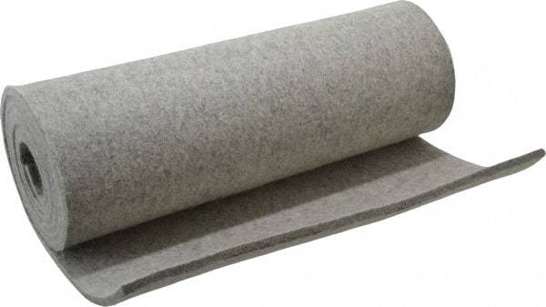 Made in USA - 3/16 Inch Thick x 60 Inch Wide x 12 Inch Long, Pressed Wool Felt Sheet - 3 Lbs/Square Yd., Gray, 400 psi - Americas Industrial Supply