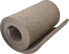 Made in USA - 1/2 Inch Thick x 60 Inch Wide x 12 Inch Long, Pressed Wool Felt Sheet - 8 Lbs/Square Yd., Gray, 400 psi - Americas Industrial Supply