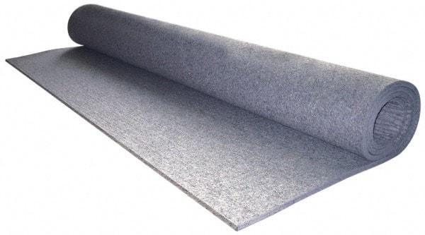 Made in USA - 1/2 Inch Thick x 72 Inch Wide x 60 Inch Long, Pressed Wool Felt Sheet - 6.1 Lbs/Square Yd., Gray, 250 psi - Americas Industrial Supply