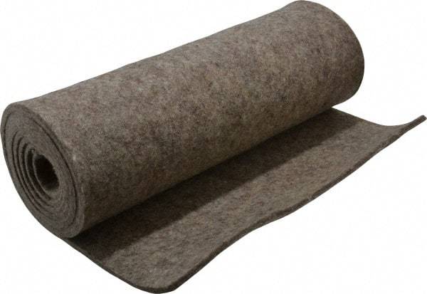 Made in USA - 3/16 Inch Thick x 72 Inch Wide x 12 Inch Long, Pressed Wool Felt Sheet - 2.3 Lbs/Square Yd., Gray, 250 psi - Americas Industrial Supply