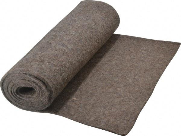 Made in USA - 1/8 Inch Thick x 72 Inch Wide x 12 Inch Long, Pressed Wool Felt Sheet - 1.1 Lbs/Square Yd., Gray, 75 psi - Americas Industrial Supply