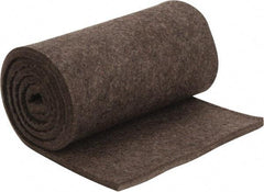 Made in USA - 1/2 Inch Thick x 72 Inch Wide x 12 Inch Long, Pressed Wool Felt Sheet - 4.2 Lbs/Square Yd., Gray, 75 psi - Americas Industrial Supply