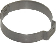 Oetiker - 27 to 30.1mm, 1-Ear Clamp - 1-3/16" Noml Size, 10mm Inner Width, 7mm Wide x 0.6mm Thick, Stainless Steel - Americas Industrial Supply