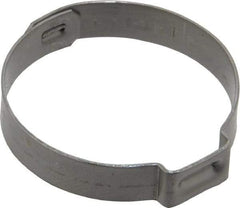 Oetiker - 28.5 to 31.6mm, 1-Ear Clamp - 1-1/4" Noml Size, 10mm Inner Width, 7mm Wide x 0.6mm Thick, Stainless Steel - Americas Industrial Supply