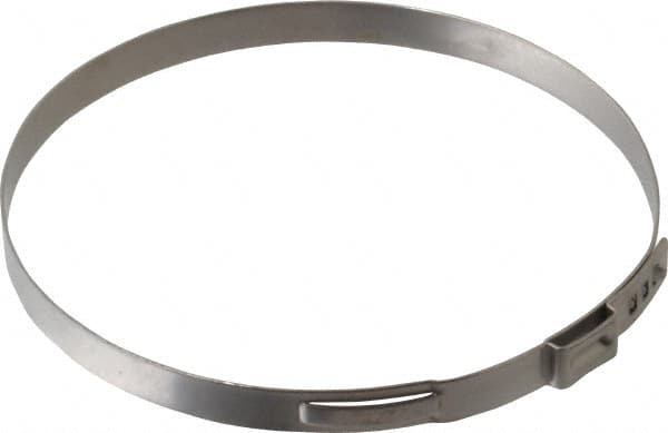 Oetiker - Stepless Ear Clamp - 3-5/16" Noml Size, 10mm Inner Width, 7mm Wide x 0.6mm Thick, Stainless Steel - Americas Industrial Supply