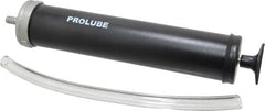 PRO-LUBE - Oil Lubrication Aluminum Suction Gun - For 16 oz Container, Use with Non-Corrosive Liquids - Americas Industrial Supply