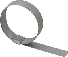 IDEAL TRIDON - 2-3/4" ID, Galvanized Steel Preformed J-Type Clamp - 3/4" Wide x 0.03" Thick - Americas Industrial Supply