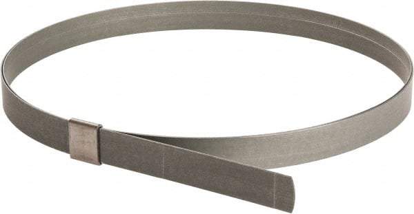 IDEAL TRIDON - 7" ID, Galvanized Steel Preformed Center Punch Type Clamp - 5/8" Wide x 0.03" Thick - Americas Industrial Supply