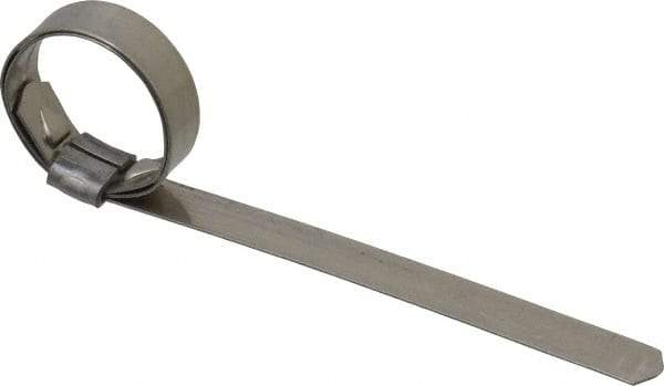 IDEAL TRIDON - 13/16" ID, Grade 201, Stainless Steel Preformed J-Type Clamp - 3/8" Wide x 0.025" Thick - Americas Industrial Supply