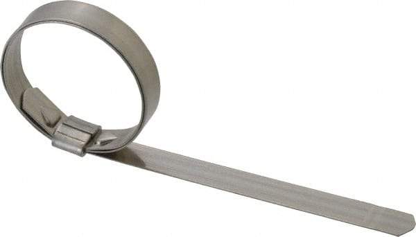 IDEAL TRIDON - 1-3/8" ID, Grade 201, Stainless Steel Preformed J-Type Clamp - 3/8" Wide x 0.025" Thick - Americas Industrial Supply