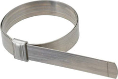 IDEAL TRIDON - 2-3/4" ID, Grade 201, Stainless Steel Preformed J-Type Clamp - 3/4" Wide x 0.03" Thick - Americas Industrial Supply