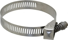 IDEAL TRIDON - SAE Size 36, 1 to 2-3/4" Diam, Stainless Steel Quick Release Worm Drive Clamp - 1/2" Wide, Material Grade 301, Series 550 - Americas Industrial Supply