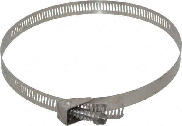 IDEAL TRIDON - SAE Size 88, 2-1/16 to 6" Diam, Stainless Steel Quick Release Worm Drive Clamp - 1/2" Wide, Material Grade 301, Series 550 - Americas Industrial Supply