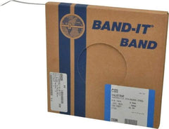 Made in USA - Grade 200 to 300, Stainless Steel Banding Strap Roll - 3/8" Wide x 0.015" Thick - Americas Industrial Supply