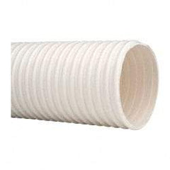 Continental ContiTech - 4" ID, 15 Hg Vac Rating, 27 psi, PVC Vacuum & Duct Hose - 100' Long, White, 14" Bend Radius, 15 to 150°F - Americas Industrial Supply
