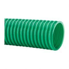 Continental ContiTech - 2" ID, 5 Hg Vac Rating, PVC Vacuum & Duct Hose - 100' Long, Metallic Green, 3" Bend Radius, 15 to 150°F - Americas Industrial Supply