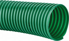 Continental ContiTech - 6" ID, 5 Hg Vac Rating, PVC Vacuum & Duct Hose - 100' Long, Metallic Green, 10" Bend Radius, 15 to 150°F - Americas Industrial Supply