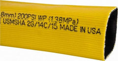 Continental ContiTech - 2" ID x 2.34" OD, 200 Working psi, Yellow Polymer Hose, Lays Flat - Cut to Length, -10 to 150°F - Americas Industrial Supply