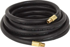 Continental ContiTech - 3/8" ID x 0.669" OD 25' Long Multipurpose Air Hose - MNPT x MNPT Ends, 200 Working psi, -40 to 190°F, 1/4" Fitting, Black - Americas Industrial Supply