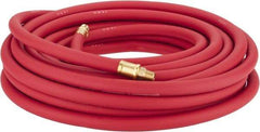 Continental ContiTech - 3/8" ID x 0.7" OD 50' Long Multipurpose Air Hose - MNPT x MNPT Ends, 250 Working psi, -40 to 190°F, 1/4" Fitting, Red - Americas Industrial Supply