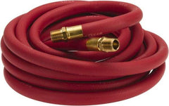 Continental ContiTech - 1/2" ID x 0.838" OD 25' Long Multipurpose Air Hose - MNPT x MNPT Ends, 250 Working psi, -40 to 190°F, 1/2" Fitting, Red - Americas Industrial Supply