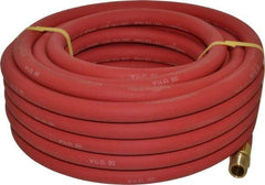 Continental ContiTech - 1/2" ID x 0.838" OD 50' Long Multipurpose Air Hose - MNPT x MNPT Ends, 250 Working psi, -40 to 190°F, 1/2" Fitting, Red - Americas Industrial Supply