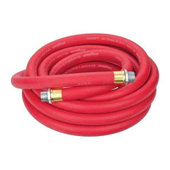 Continental ContiTech - 3/4" ID x 1.133" OD 25' Long Multipurpose Air Hose - MNPT x MNPT Ends, 250 Working psi, -40 to 190°F, 3/4" Fitting, Red - Americas Industrial Supply
