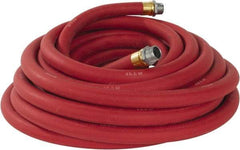 Continental ContiTech - 3/4" ID x 1.133" OD 50' Long Multipurpose Air Hose - MNPT x MNPT Ends, 250 Working psi, -40 to 190°F, 3/4" Fitting, Red - Americas Industrial Supply