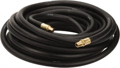 Continental ContiTech - 3/8" ID x 0.688" OD 50' Long Oil Resistant Air Hose - MNPT x MNPT Ends, 300 Working psi, -20 to 190°F, 1/4" Fitting, Black - Americas Industrial Supply