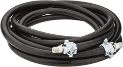 Continental ContiTech - 25' Long, 1/2" Fitting, Male NPT Fitting, -40 to 450°F, Synthetic Rubber High Temp & High Pressure Hose - 1/2" Inside x 1-1/16" Outside Diam, Black, 250 psi - Americas Industrial Supply