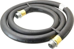 Continental ContiTech - 1" ID x 1-1/8" OD x 8' OAL, NPT Male x Male Petroleum Transfer Hose - 100 Max Working psi, 1" Fitting, Black - Americas Industrial Supply