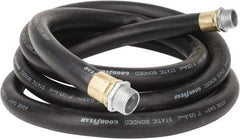 Continental ContiTech - 1" ID x 1-1/8" OD x 12' OAL, NPT Male x Male Petroleum Transfer Hose - 100 Max Working psi, 1" Fitting, Black - Americas Industrial Supply