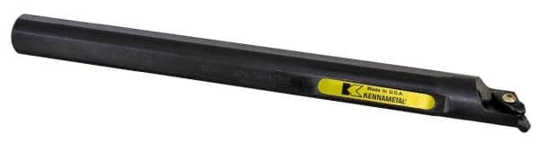 Kennametal - VB.., 17.5° Lead Angle A-NVQB Internal Right Hand Indexable Profiling Toolholder - 63/64" Shank Width, 300mm Long, Steel, Through Coolant - Americas Industrial Supply