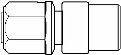 NewAge Industries - 3/4" Tube OD, PFA PTFE Plastic Compression Tube Female Connector - 1/2 NPT Pipe, 500°F Max, 1/2 Thread - Americas Industrial Supply