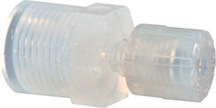 NewAge Industries - 1/8" Tube OD, PFA PTFE Plastic Compression Tube Female Connector - 1/4 NPT Pipe, 500°F Max, 1/4 Thread - Americas Industrial Supply